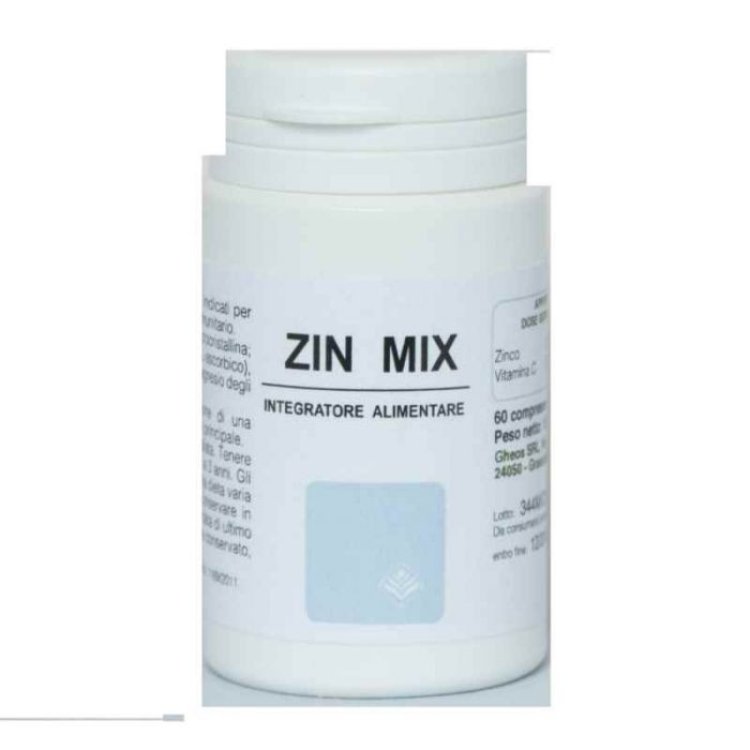 Gheos Zin Mix Integratore Zinco Vitamina C Sistema Immunitario 60 Compresse