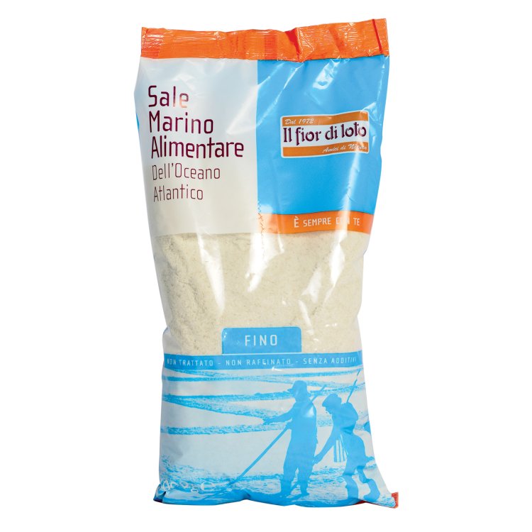 Fior Di Loto Sale Marino Atlantico Grezzo Fine 1KG