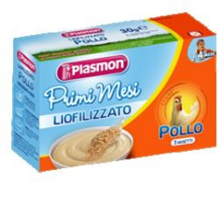 Plasmon Liofilizzato Pollo Omogeneizzato per Neonati 3 x 10 g