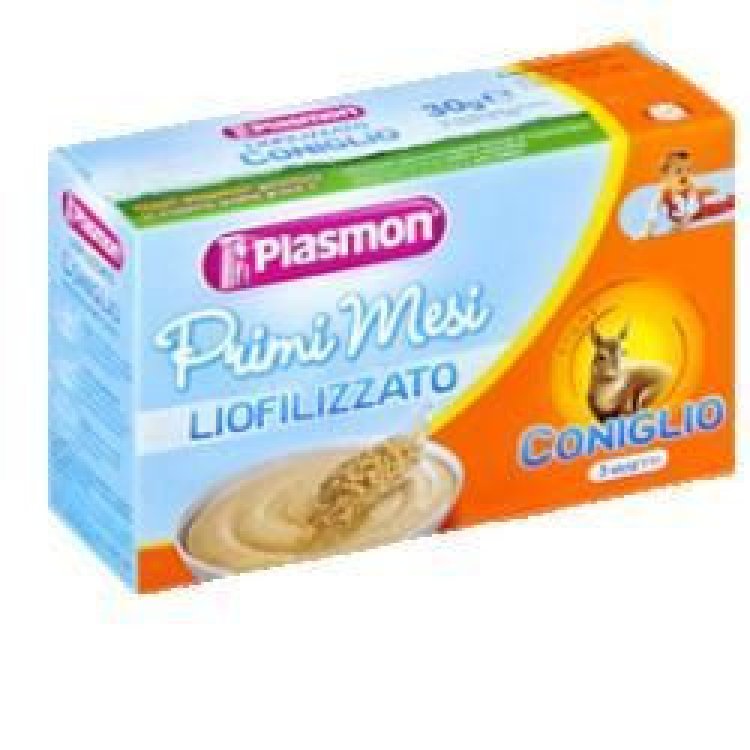 Plasmon Liofilizzato Coniglio Omogeneizzato per l'Infanzia 10 g x 3 Pezzi