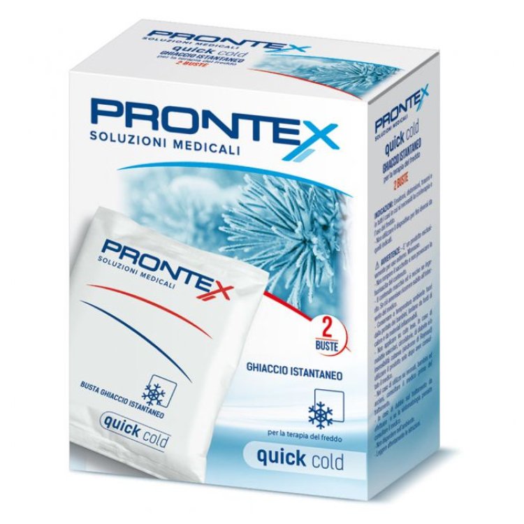 Prontex Quick Cold Ghiaccio Istantaneo Terapia Freddo 2 Buste