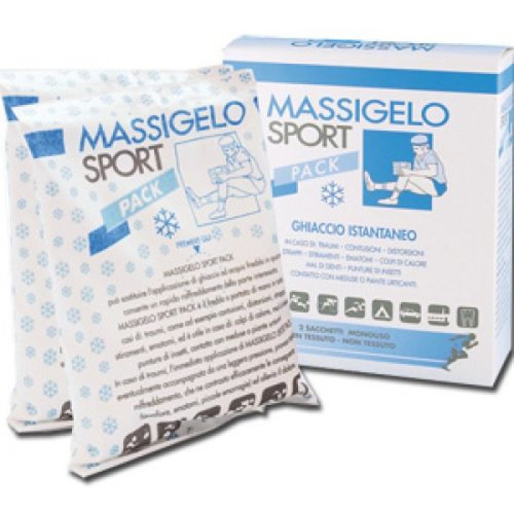 Massigelo Sport Pack Ghiaccio Istantaneo 2 Buste per Contusioni
