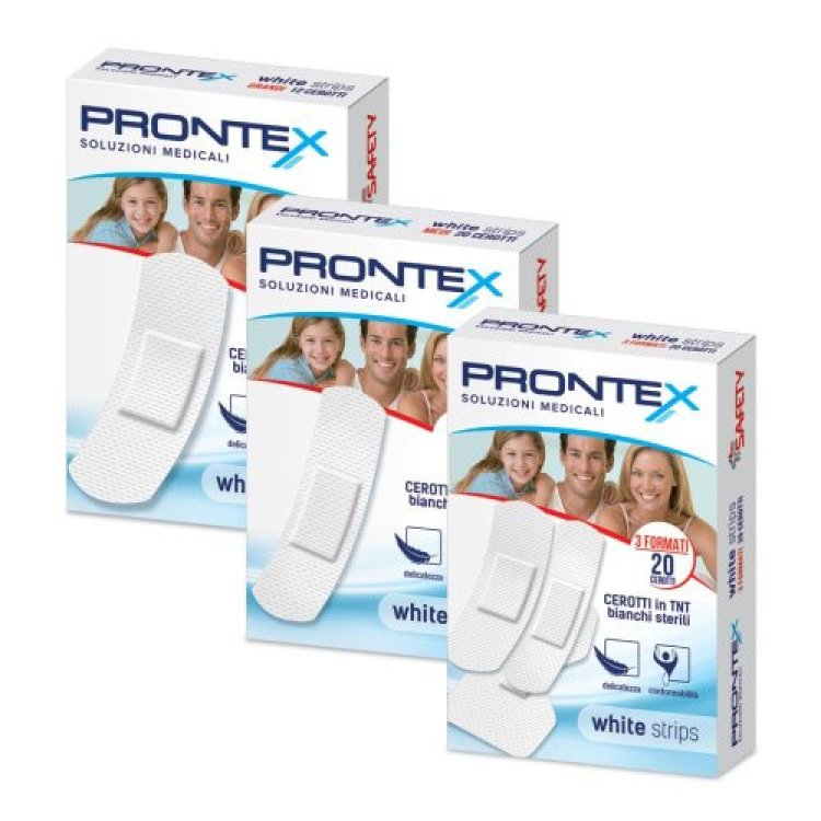 Prontex Cerotti Sterili Bianchi per Protezione Ferite 20 Pezzi
