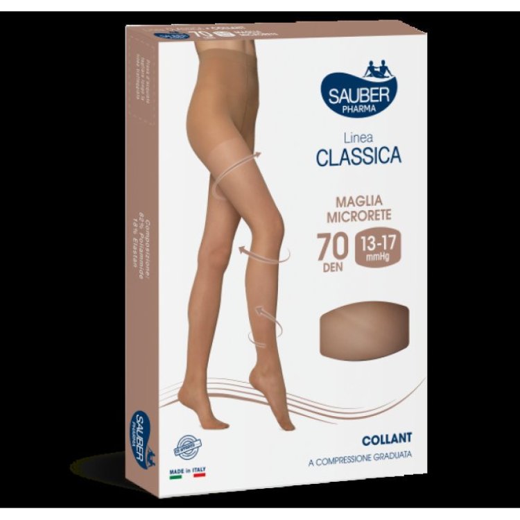 Sauber Linea Classica Collant 70 Den Glac&egrave; Taglia 2