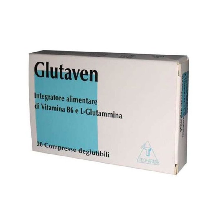 Glutaven Integratore Alimentare di Vitamina B6 e L-Glutammina, 20 Compresse