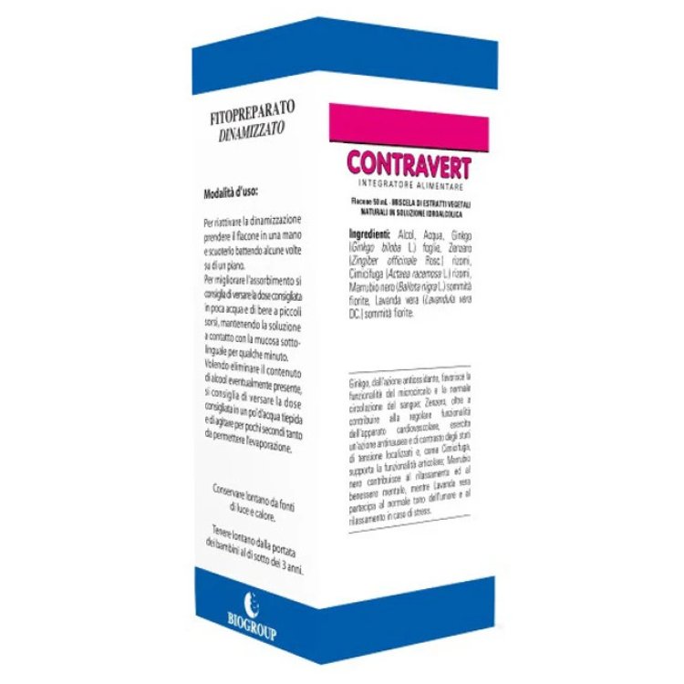 Biogroup Contravert Soluzione Idroalcolica per Microcircolo 50 ml Biogroup Contravert Soluzione Idroalcolica per Microcircolo 50 ml