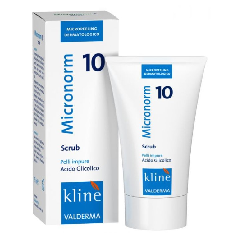 Valderma Micronorm Scrub 10 Micropeeling Dermatologico Esfoliante in Tubo da 75ml