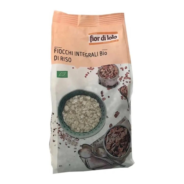 Fior di Loto Fiocchi di Riso Integrale Biologici ricchi di fibre 500g