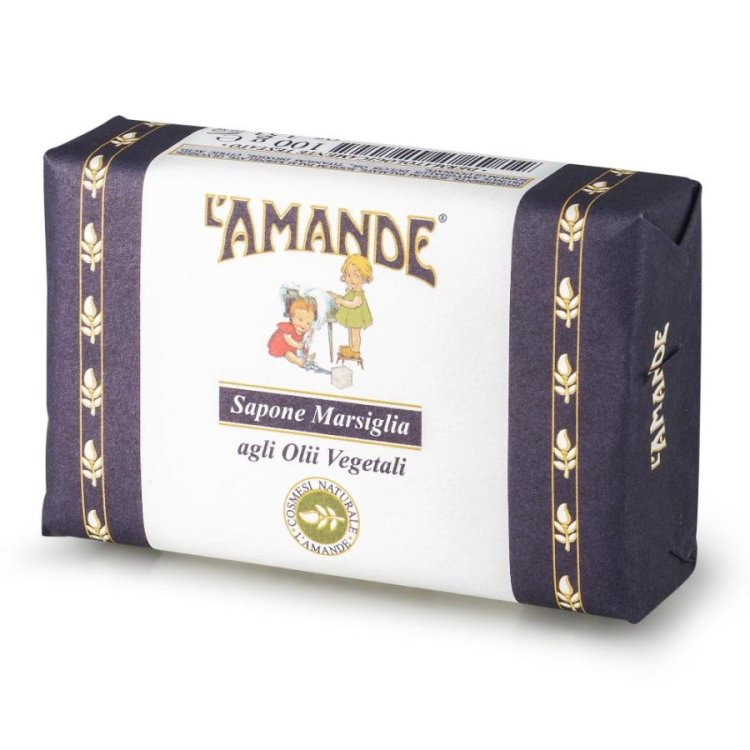 L'Amande Sapone di Marsiglia Puro Non Profumato 100g