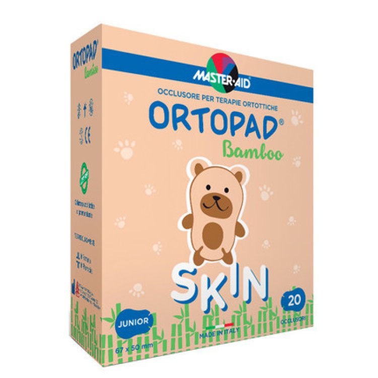 Master Aid Ortopad Skin Junior Cerotti Occlusori per Ambliopia 20 Pezzi