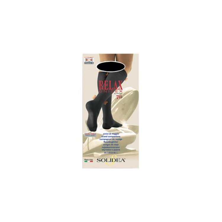 Solidea Relax 70 Gambaletto Unisex Blu Scuro Taglia 1-S Compressione 12/15 mmHg