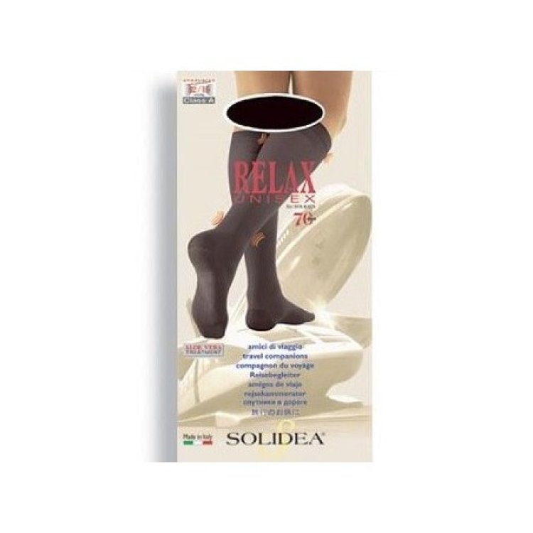 Solidea Relax Gambaletto Unisex Compressione Graduata 70 Den Nero Taglia 3