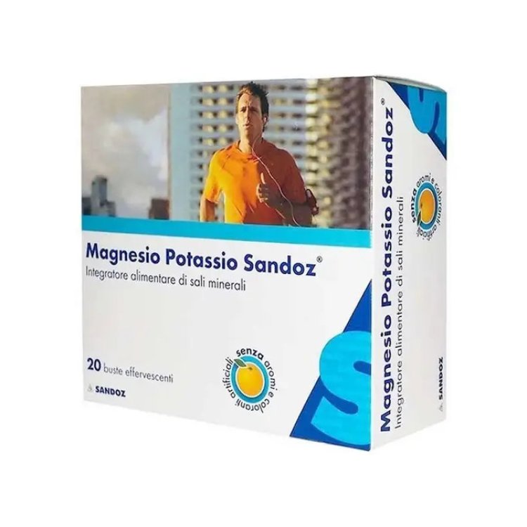 Sandoz Magnesio e Potassio Integratore Alimentare per Stanchezza - 20 Bustine Sandoz Magnesio e Potassio Integratore Alimentare per Stanchezza - 20 Bustine