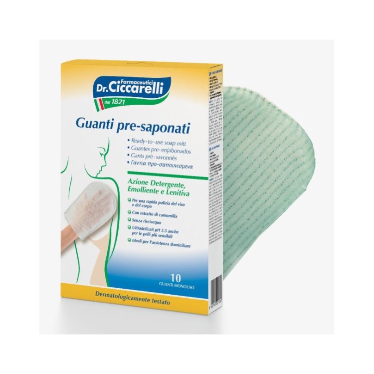 Ciccarelli Guanto Presap Per la pulizia di viso e corpo 10pz