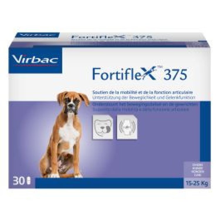 Virbac FortifleX 375mg, 30 Compresse Appetibili per Cani