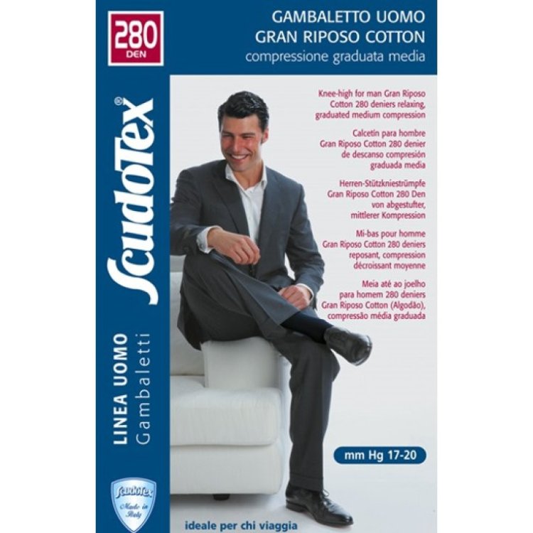 Scudovaris Gambaletto Gran Riposo Cotone Blu Taglia 4