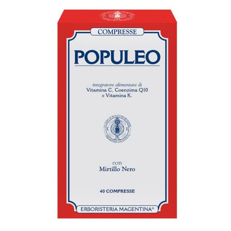 Erboristeria Magentina Populeo Compresse per Circolazione venosa 40 Cpr