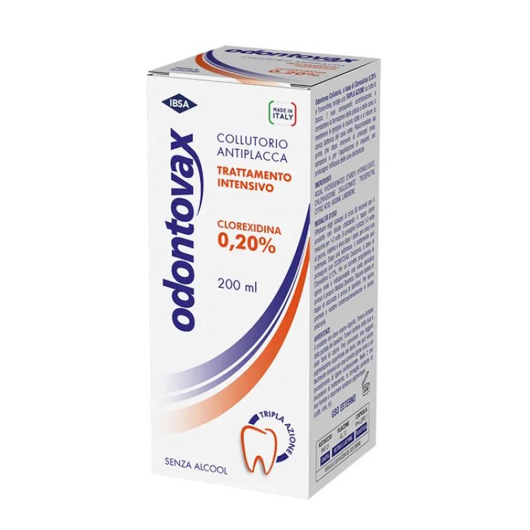 Odontovax Collutorio Clorexidina 0,20% Antiplacca per Gengive - 200ml