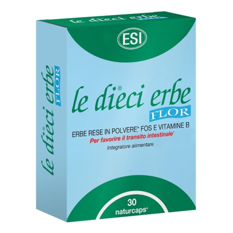 Esi Le Dieci Erbe Flor Integratore Alimentare per Regolarit&agrave; Intestinale 30 Capsule