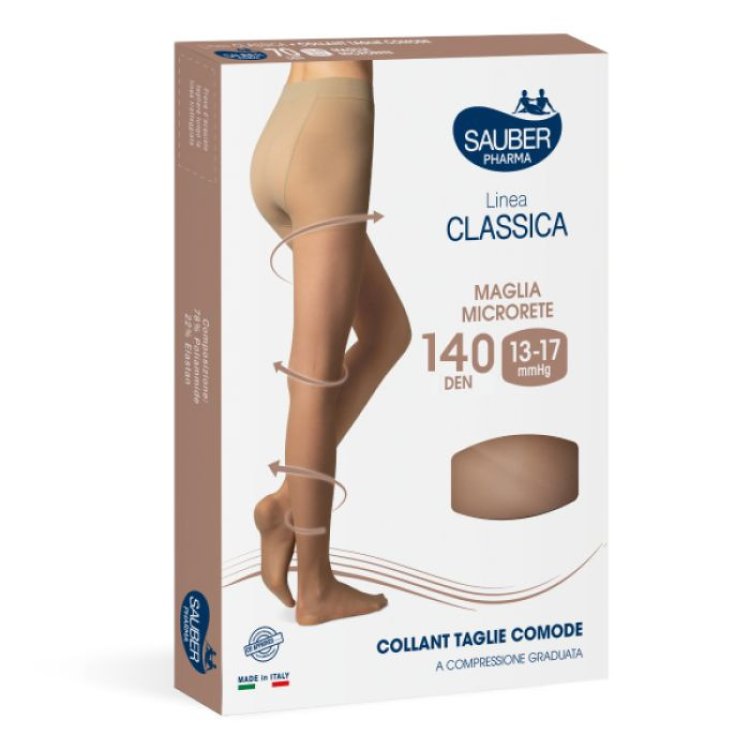 Sauber Collant Taglie Comode 140 Denari Neutro Beige