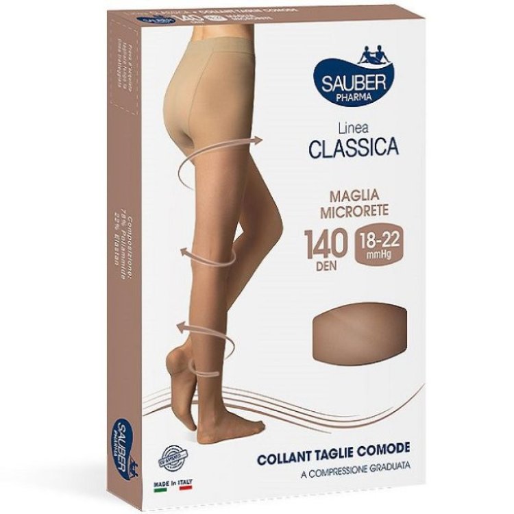 Sauber Collant Taglie Comode 140 Denari Neutro Beige