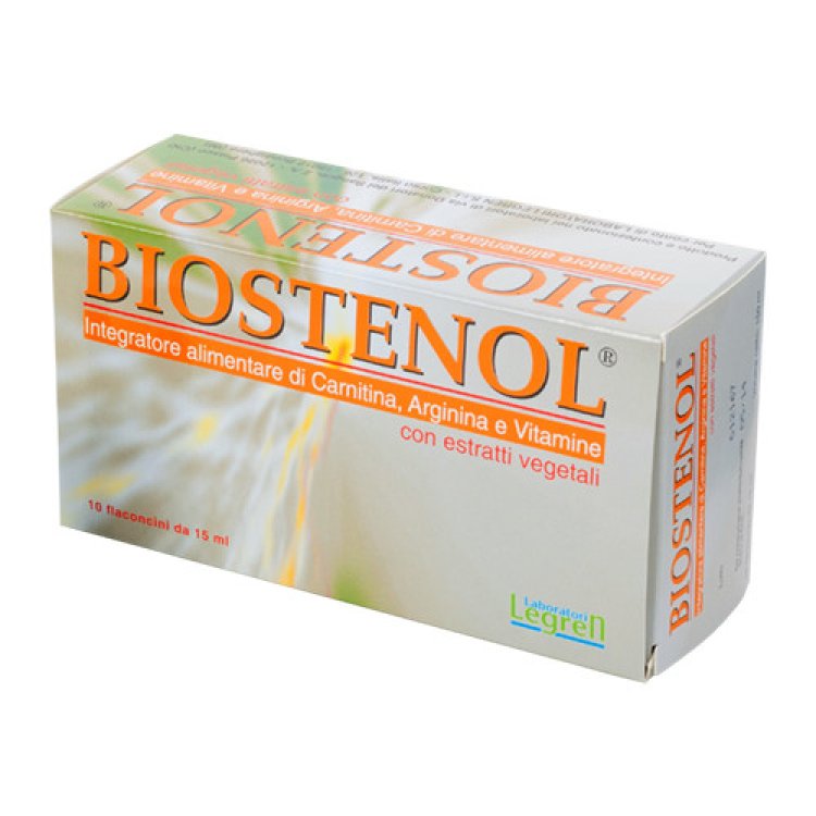 Laboratori Legren Biostenol Integratore Ricostituente per Sport 10 Flaconcini
