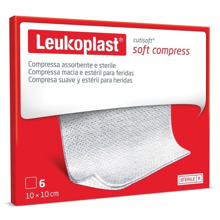 Cutisoft Garza Idrofila Compressa 10x10 cm - 6 Pezzi Sterili