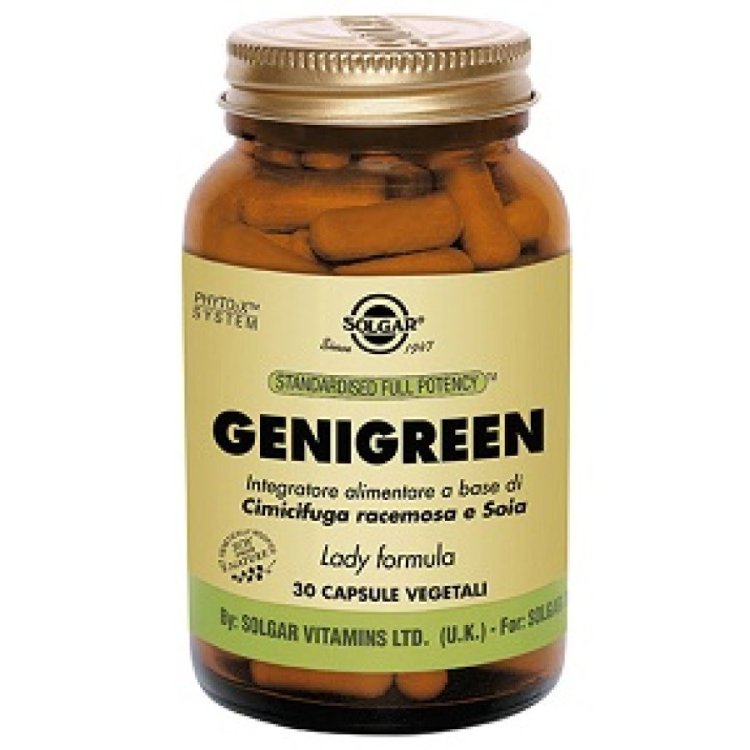 Solgar Genigreen Integratore Alimentare per Menopausa in 30 Capsule Vegetali