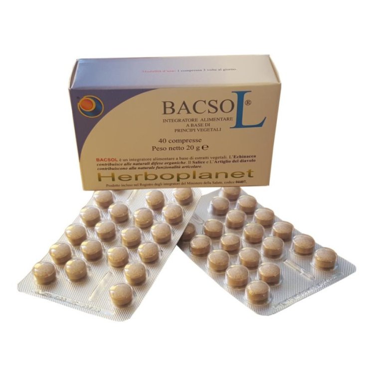 Herboplanet Bacsol Integratore Difese Immunitarie in Compresse, 40 Unità Herboplanet Bacsol Integratore Difese Immunitarie in Compresse, 40 Unità