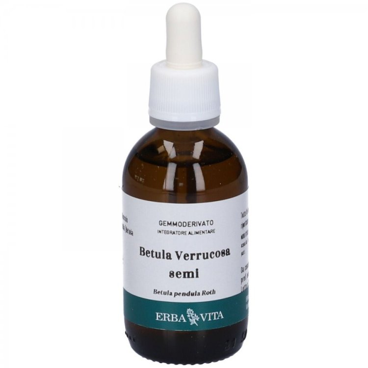 Erba Vita Gemmoderivato Betulla Semi Integratore per Drenaggio Vie Urinarie 50ml