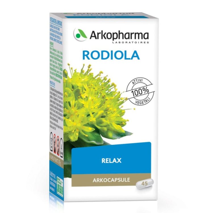 Arkofarm Arkocapsule Rodiola Integratore Tonico per Stanchezza Fisica e Mentale - 45 Capsule
