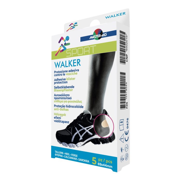 Master Aid Sport Walker Tallone Protezione Vesciche 5x5 cm, 5 Pezzi