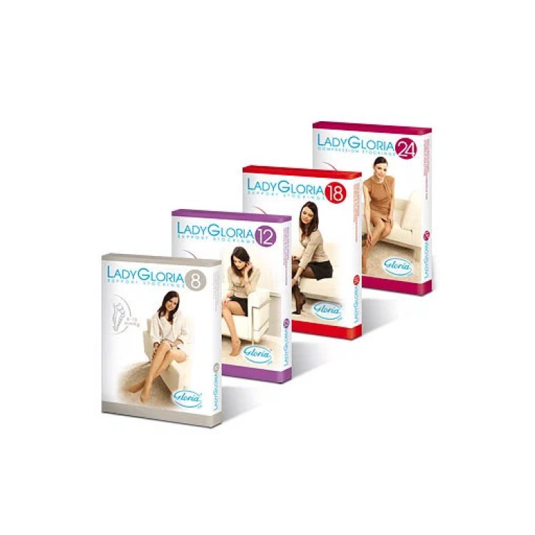 Gloria Med Micro191 Calza Autoreggente Corto Beige Taglia S