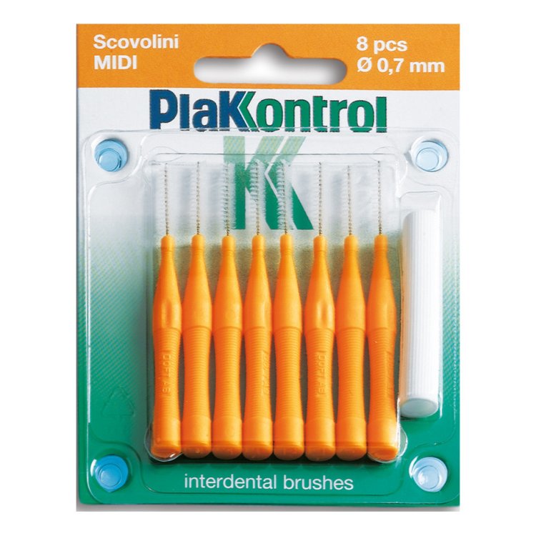 Plakkontrol Scovolino Con Manico Midi 0,7 mm, 8 Pezzi
