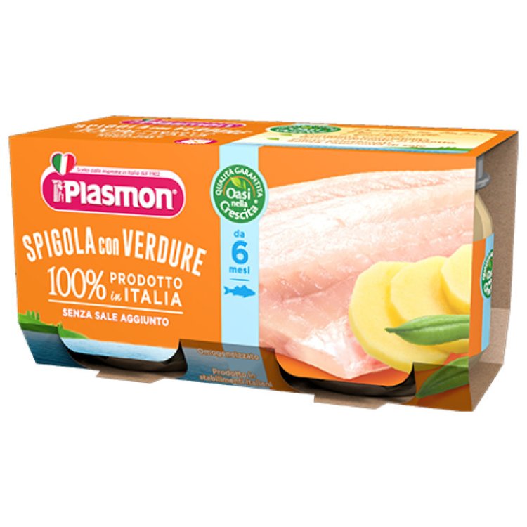 Plasmon Omogeneizzato Spigola con Verdure dal 6 Mese Senza Conservanti 2x80g