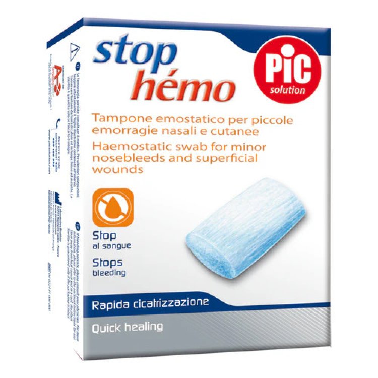 Pic Stop Hemo Tampone Emostatico per Emorragie Nasali e Cutanee - 5 Pezzi