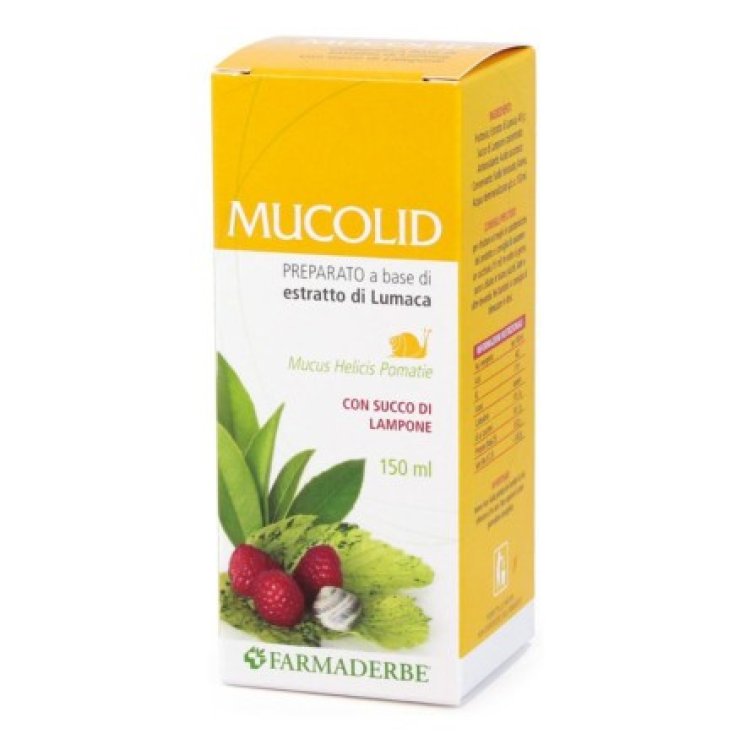 Farmaderbe Mucolid Sciroppo Lumaca e Lampone per la Gola 150 ml