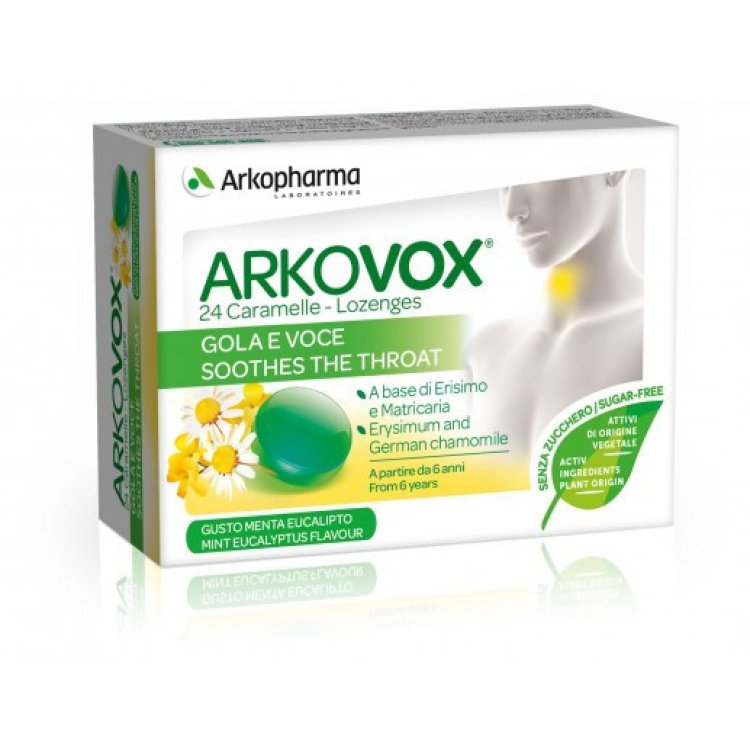 Arkopharma Arkovox Menta Eucalipto Caramelle per Tosse e Afonia 24 Pezzi Arkopharma Arkovox Menta Eucalipto Caramelle per Tosse e Afonia 24 Pezzi
