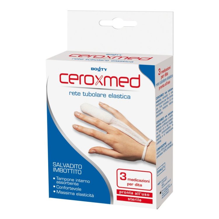 Ceroxmed Rete Tubolare Salvadito Medicazione per Dito Protezione e Fissaggio x3 Ceroxmed Rete Tubolare Salvadito Medicazione per Dito Protezione e Fissaggio x3