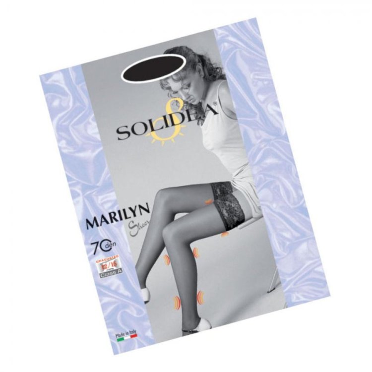 Solidea Marilyn 70 Sheer Calza Autoreggente Glac&egrave; Taglia ML