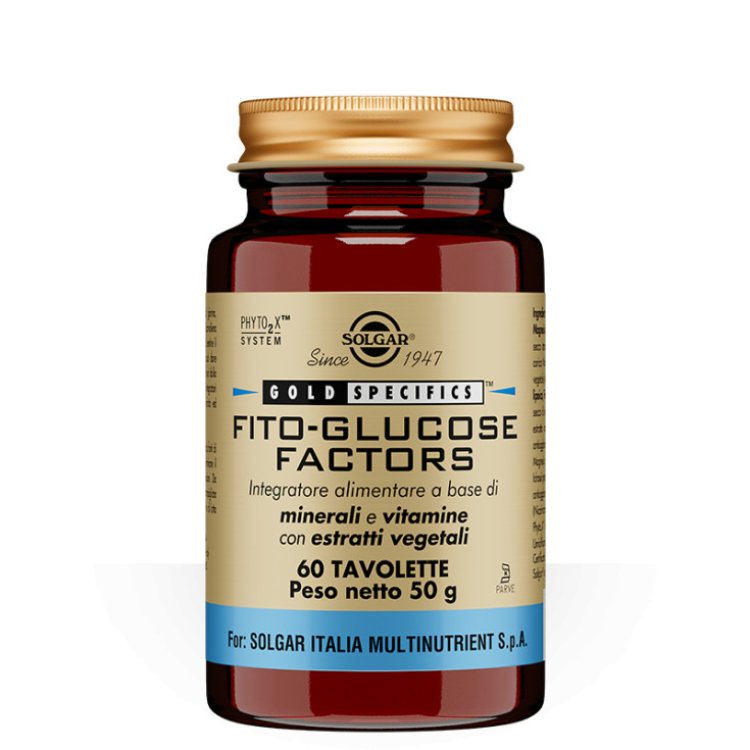 Solgar Fito-Glucose Factors Integratore Alimentare per Glicemia - 60 Tavolette