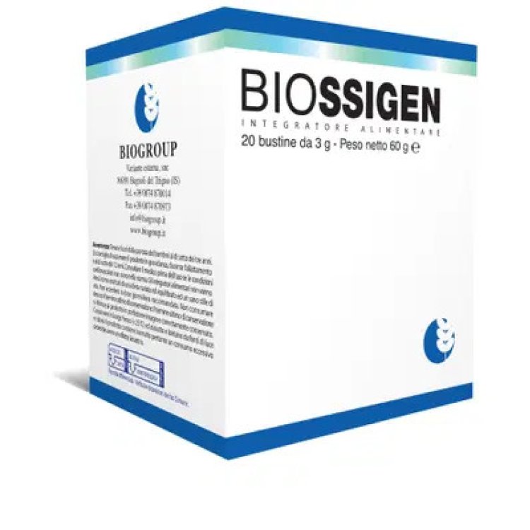 Biogroup Biossigen Integratore Alimentare Magnesio Zinco Digestivo 20 Bustine 3g