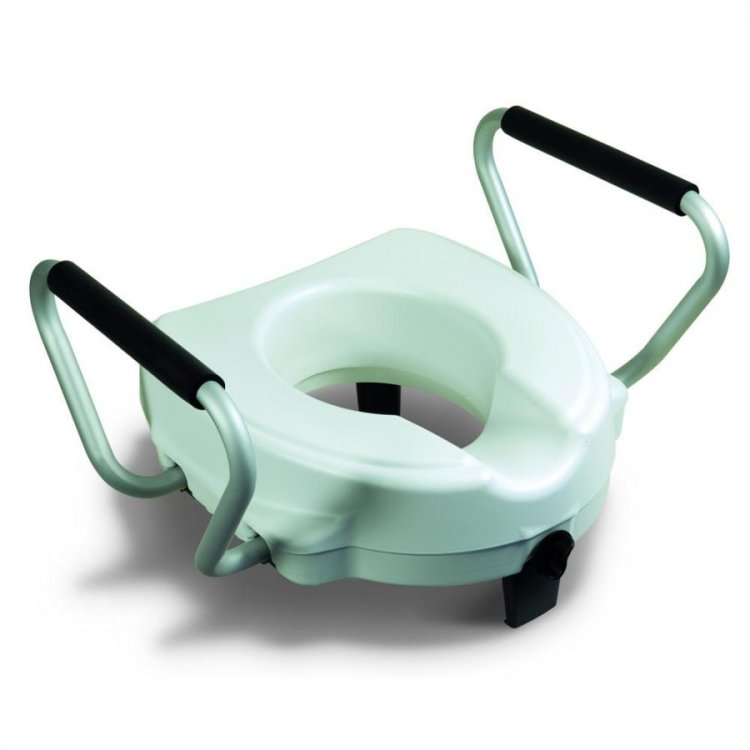 Safety Rialzo WC con Maniglie Universale Per Agevolare Seduta