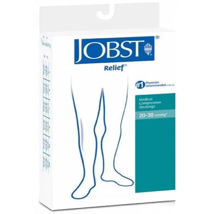 Jobst Relief Gambaletto Compressiva 20-30 mmHg XL Beige Punta Aperta
