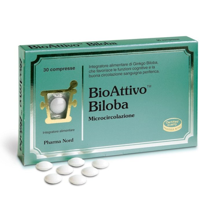Bioattivo Biloba Integratore Alimentare per Memoria e Circolazione 30 Compresse Bioattivo Biloba Integratore Alimentare per Memoria e Circolazione 30 Compresse