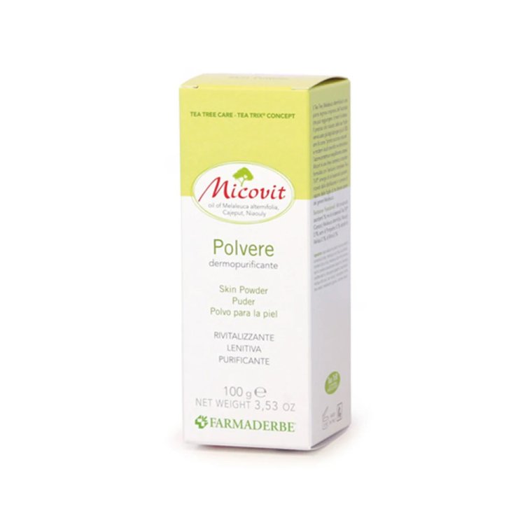 Farmaderbe Micovit Polvere Dermica Talco Purificante e Lenitiva 100g