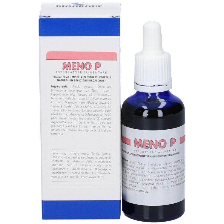 Biogroup Meno P Soluzione Idroalcolica per Menopausa 50ml