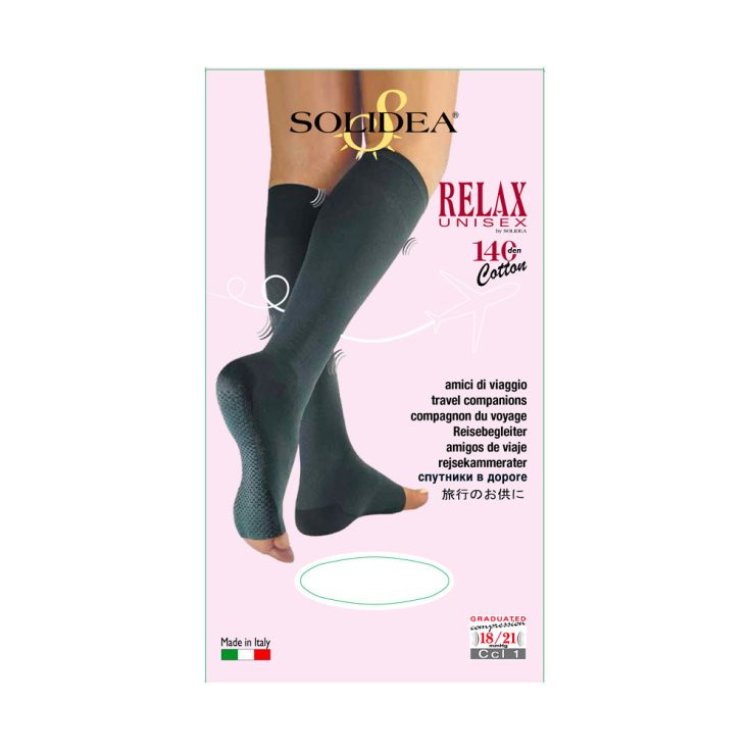 Solidea Relax Unisex 140 Gambaletto Blu Punta Aperta Taglia 3-L