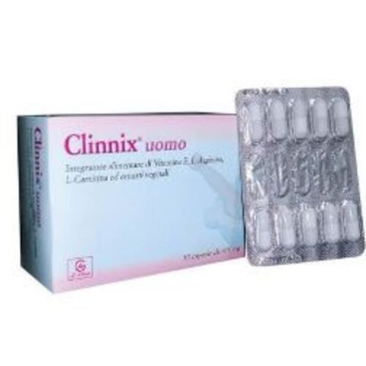 Clinnix Uomo Vitamina E Integratore Alimentare per Benessere Maschile 50 Capsule
