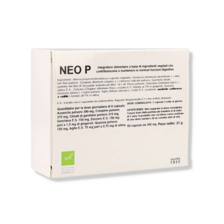Oti Neo P Integratore per Apparato Digerente 60 Capsule